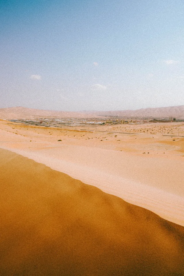 Sand dunes in the emirate of Abu Dhabi
