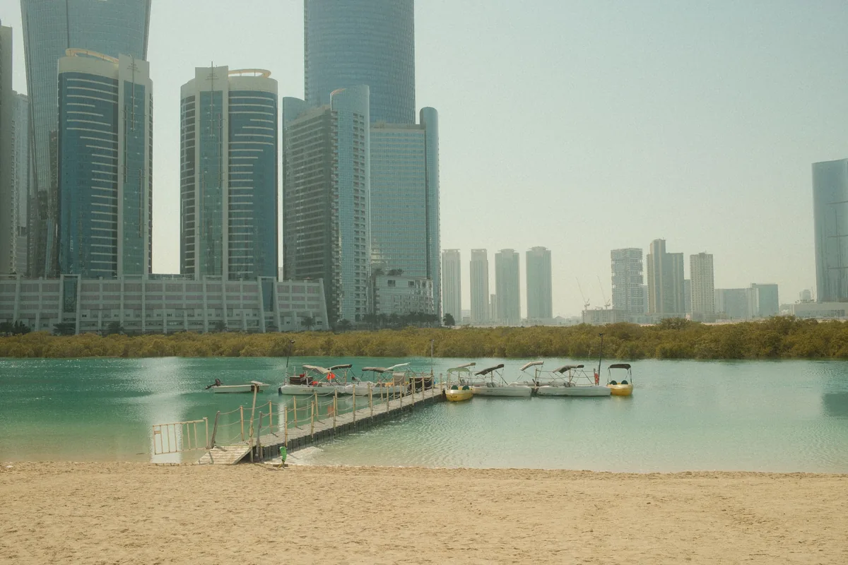 Abu Dhabi waterfront and residential towers